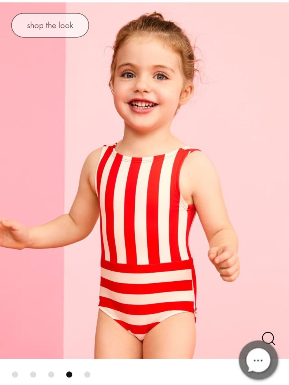 NWOT Hanna Andersson Cherry Back Red Striped Swim 140cm 10